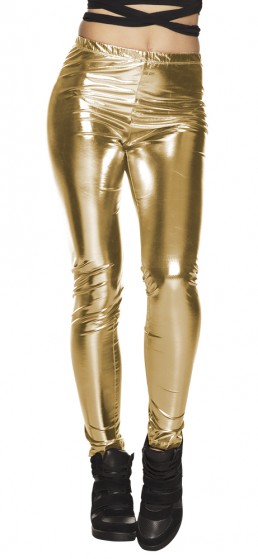 Glans-Legging Goud