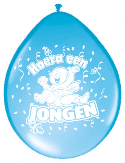 Ballonnen Hoera een Jongen