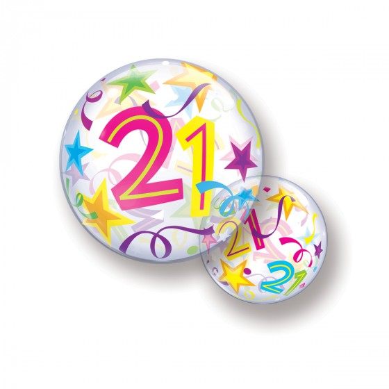 Bubble Ballon 21 Jaar