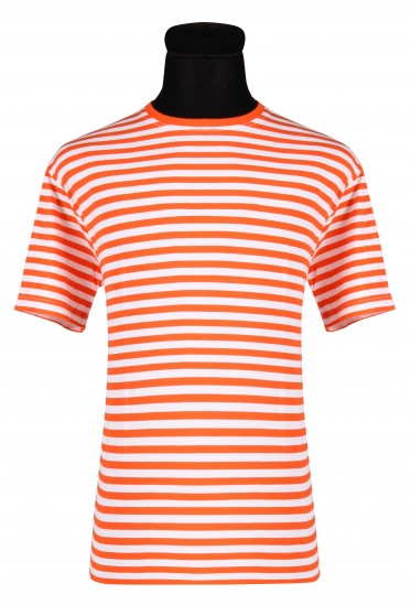 Shirt Oranje-Wit Gestreept