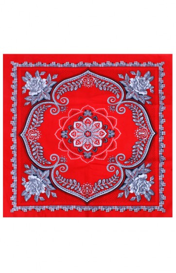 Boerenzakdoek/Bandana motief rood