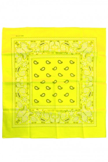 Zakdoek/Bandana fluor-geel