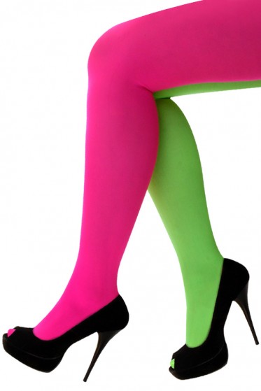 Panty Fluor Pink/Groen