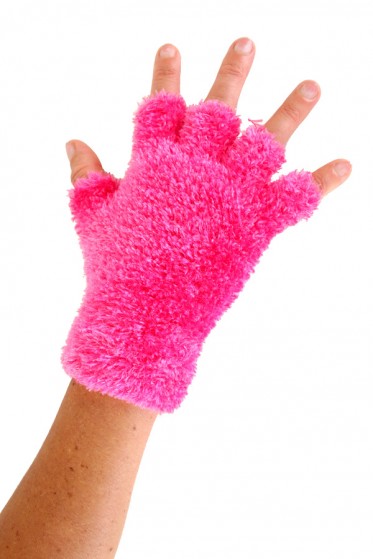 Vingerloze Handschoen Fluffy Pink