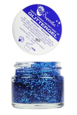 Glittergel Blauw