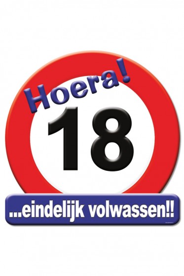 Hulde-Schild 18 Jaar