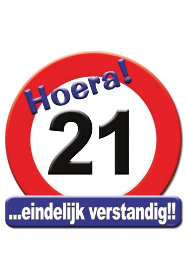 Hulde-Schild 21 Jaar