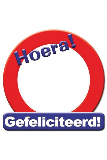 Hulde-Schild Gefeliciteerd