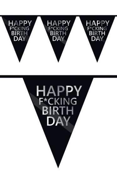 Vlaggenlijn Happy Fucking Birthday