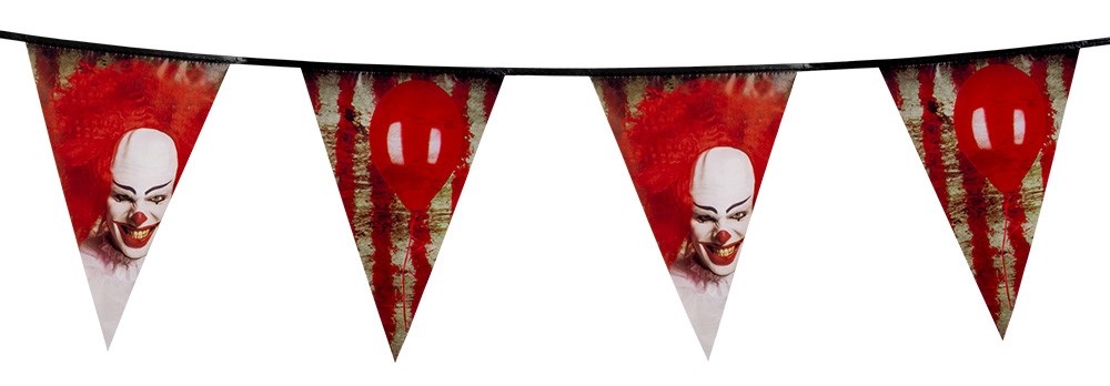 Vlaggenlijn Horror-Clown
