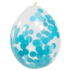Confetti-Ballon Blauw