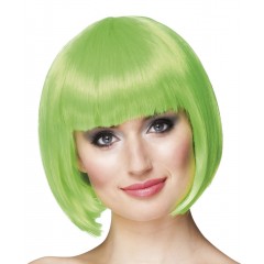 Pruik Cabaret Fluor-Groen