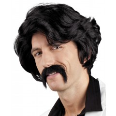 Pruik Chuck Zwart