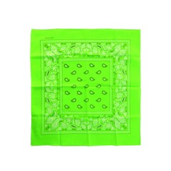 Zakdoek/ Bandana fluor-groen