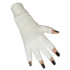 Vingerloze Handschoenen wit