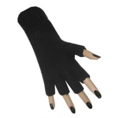 Vingerloze Handschoenen Zwart