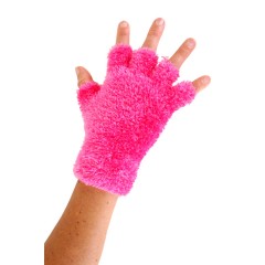 Vingerloze Handschoen Fluffy Pink