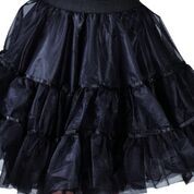 Petticoat 3-Laags Zwart